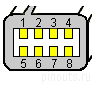 8-контактный Nikon MC-DC2 собственности зрения разъем и макета