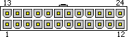 24 pin MOLEX 39-01-2240 or equivalent connector