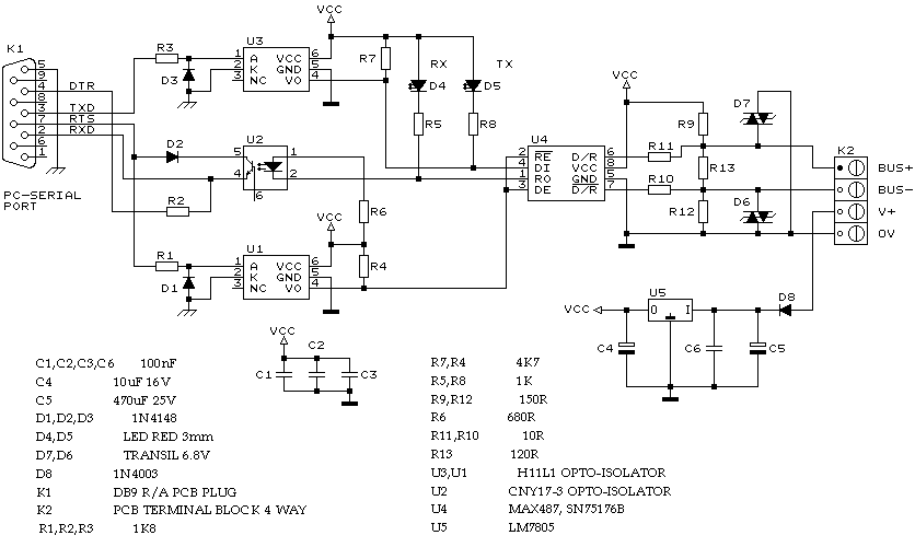 Rs232 To Rs485 Cable Pinout Diagram