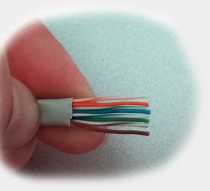 RJ45 Cat6 wires revealed