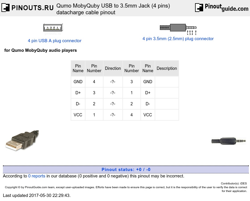 Qumo MobyQuby USB to 3.5mm Jack (4 pins) datacharge cable ... audio jack wiring diagram power 